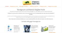 Desktop Screenshot of mundgeruch-halitosis.com
