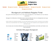 Tablet Screenshot of mundgeruch-halitosis.com